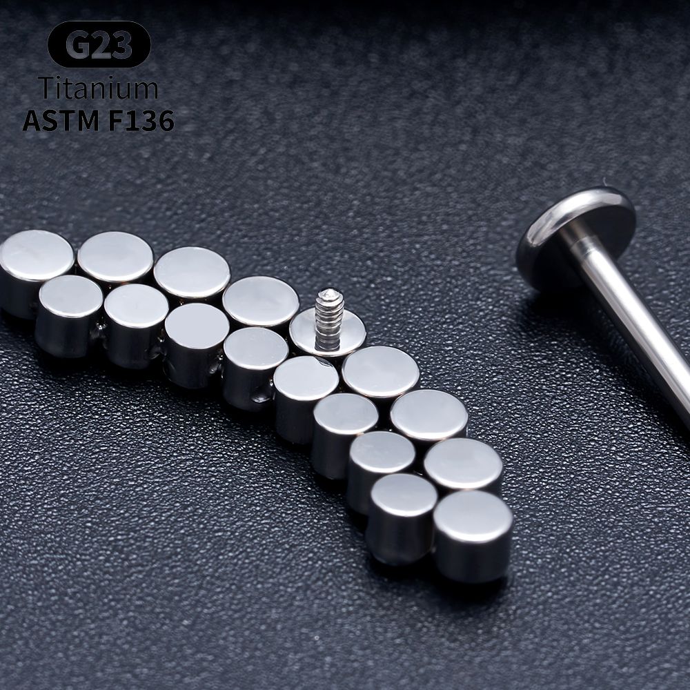 Titanium Arc Opal Labret Packs - Body Jewelry Vertical Labret review and price