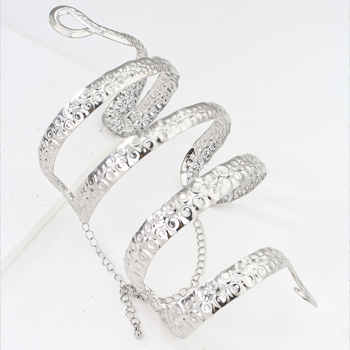 Edgy Alloy Snake Arm Cuff - Pu - Body Jewelry High End review and price