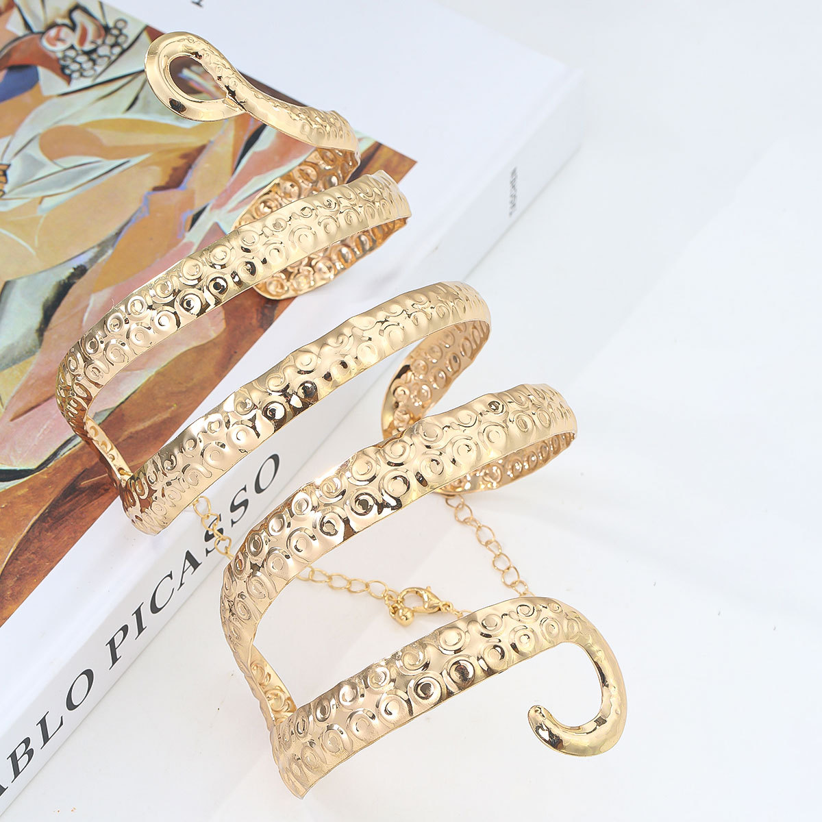 Edgy Alloy Snake Arm Cuff - Pu - Body Jewelry High End review and price